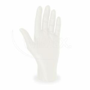 Latexové rukavice nepudrované, natural, S - 100ks