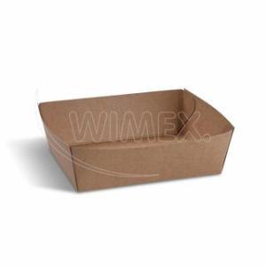 papírová miska nepromastitelná hnědá-135x110x45mm-500ml - 100ks