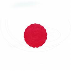 rozetky do podšálků PREMIUM ⌀ 9 cm-červené-500ks