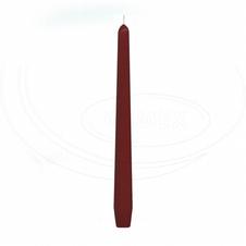 svíčka kónická Ø23x245 mm bordová - 10ks